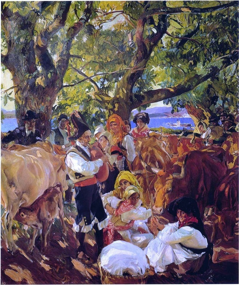 Joaquin Sorolla Y Bastida Cattle Fair at Galicia Wall Decal