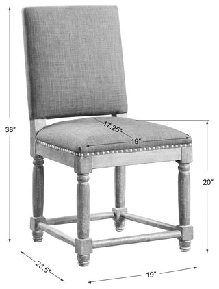 Uttermost Laurens Gray Accent Chair