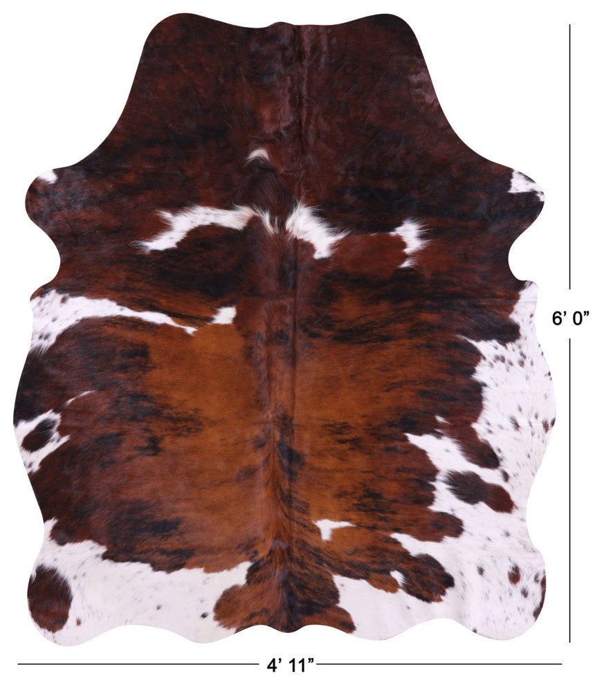 6' 0" X 4' 11" Natural Cowhide Rug C1936