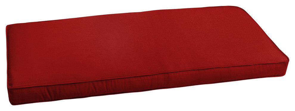 Sunbrella Jockey Red Outdoor Bench Cushion, 57x24
