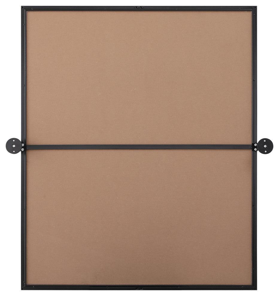 Home Living 30x36 Pivot Mirror, Black
