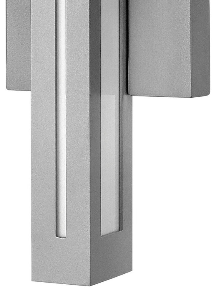 Hinkley Vue Medium Wall Mount Lantern, Titanium