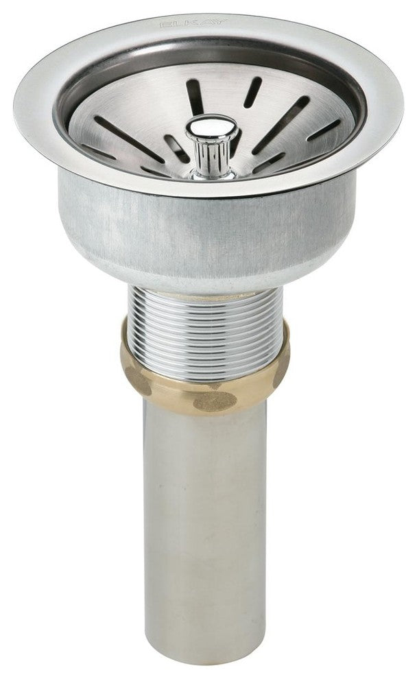 LK35 3.5" Drain Fitting Stainless Steel Strainer Basket, Tailpiece