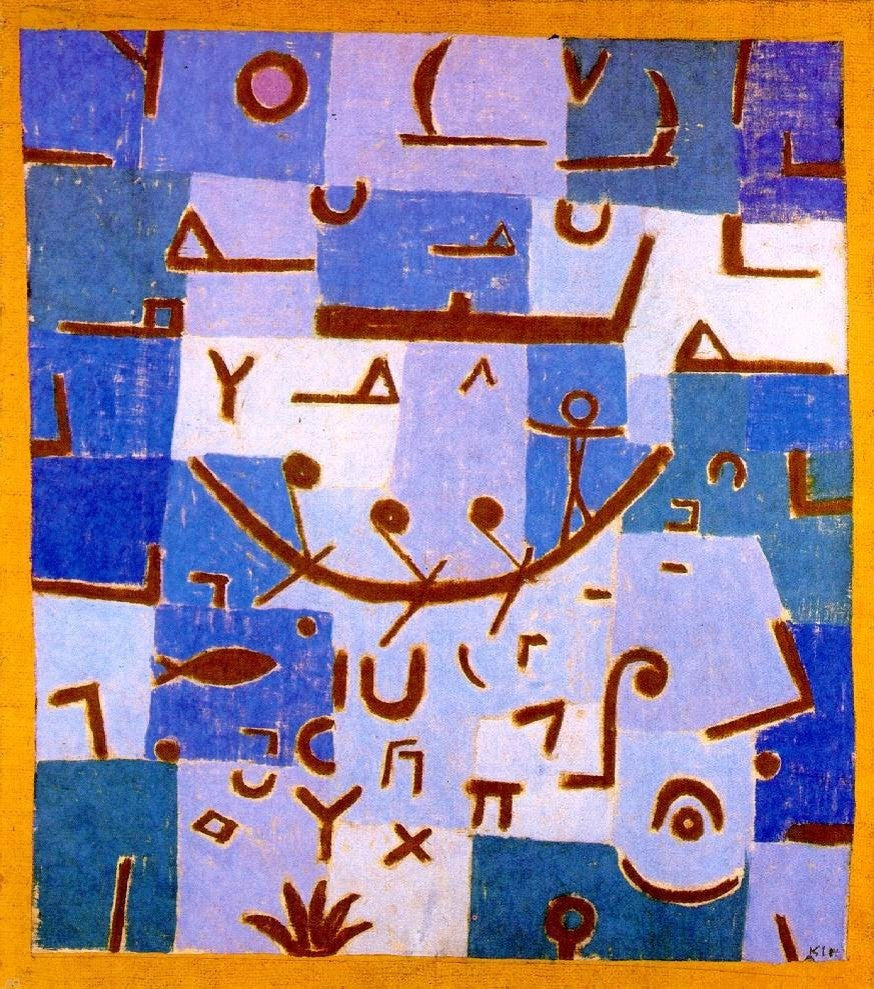 Paul Klee Legend of the Nile, 20"x25" Wall Decal