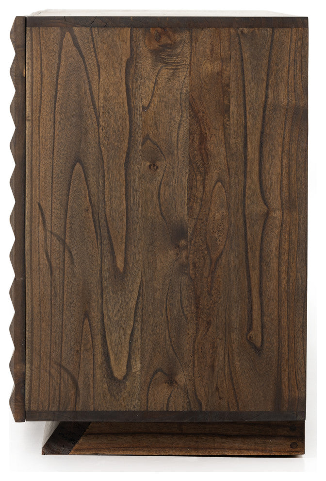 Tussac Media Console, Matte Brown Neem