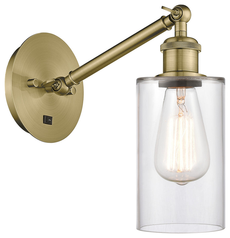 Innovations 317-1W-AB-G802 1-Light Sconce, Antique Brass