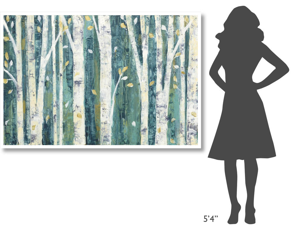 "Birches in Spring" Digital Paper Print by Julia Purinton, 62"x42"