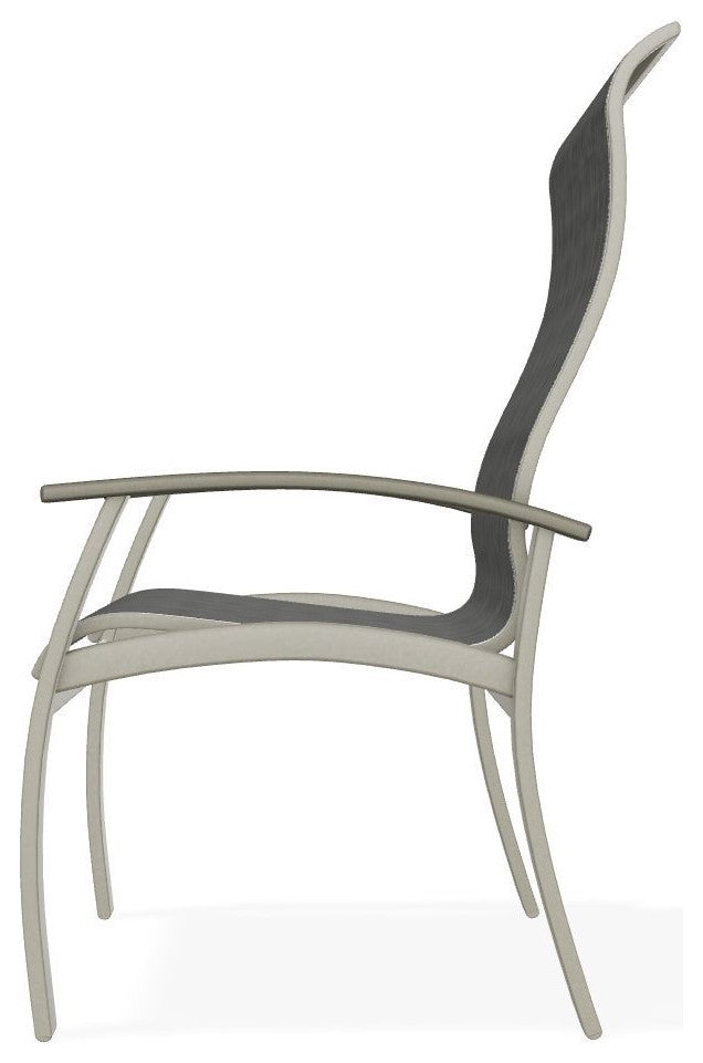 Belle Isle Sling Outdoor Dining Chair, Anchor/Storm
