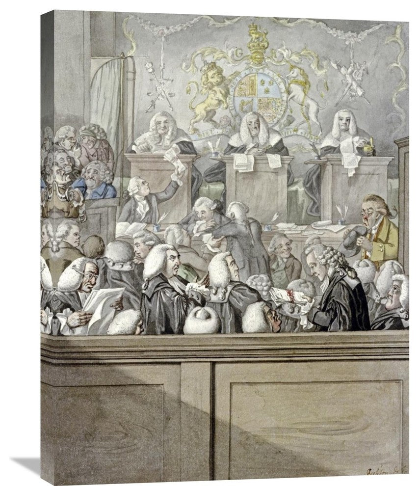 "The Lawyers All Alive In Westminster Hall" Artwork, 23" x 30"