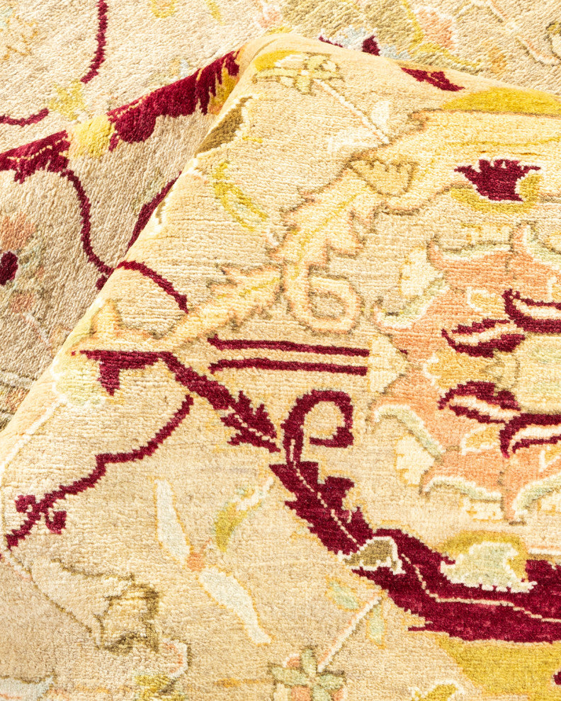 Isabel, One-of-a-Kind Hand-Knotted Area Rug Yellow, 8'2"x10'1"