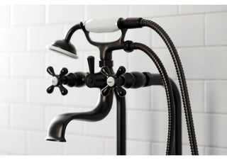 CCK226K5 Freestanding Tub Faucet With Supply Line, Oil Rubbed Bronze