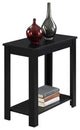 Convenience Concepts Designs2Go Baja Chairside End Table in Black Wood Finish