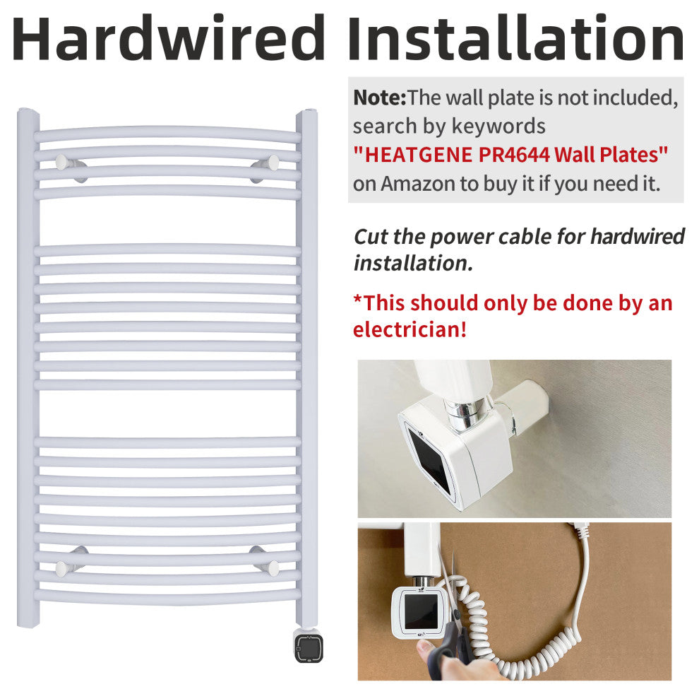 HEATGENE Smart Towel Warmer With Timer and Temperature Control, White