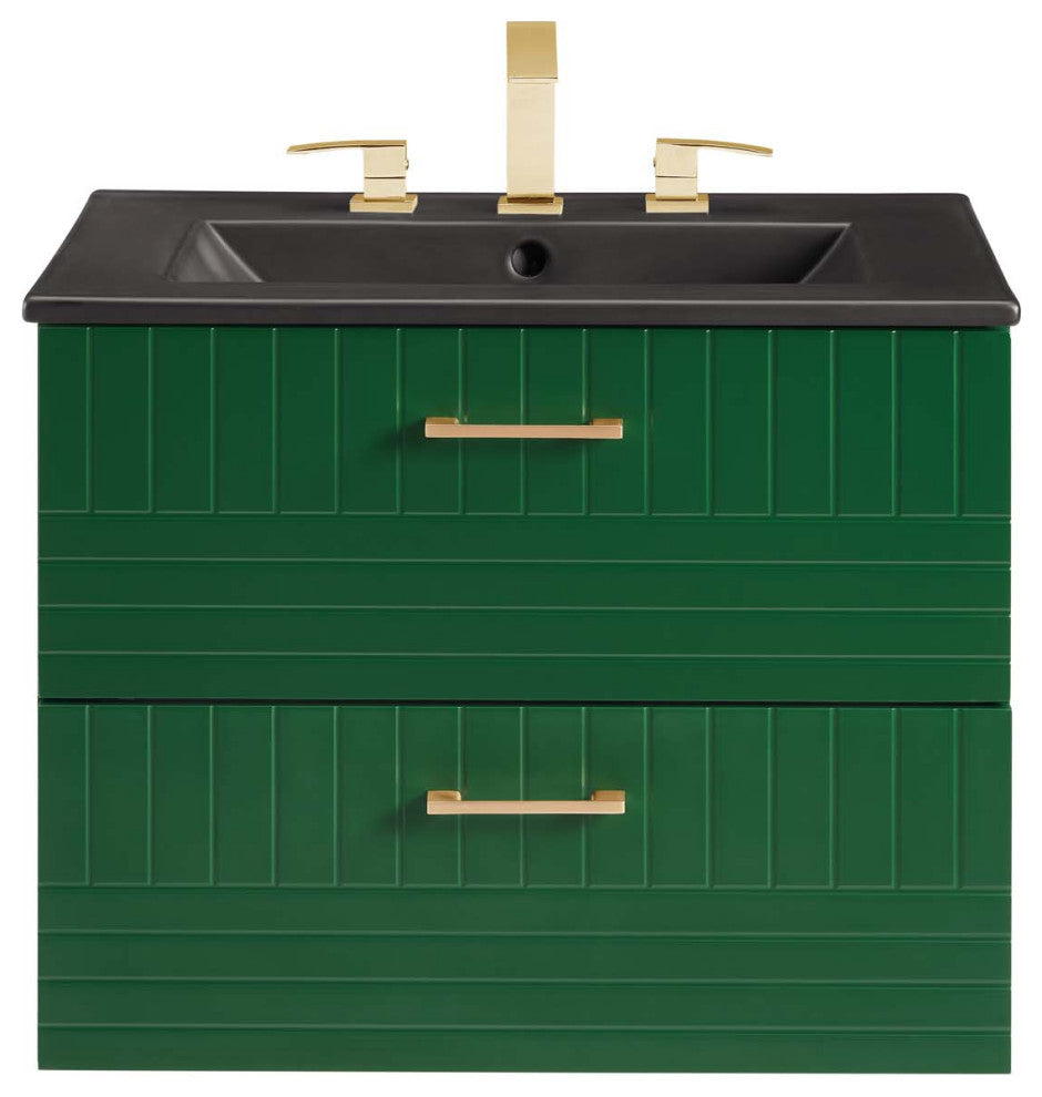 Daybreak 24" Bathroom Vanity, Green Black