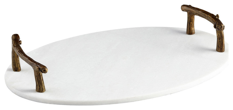 Cyan Design Marble Woods Tray