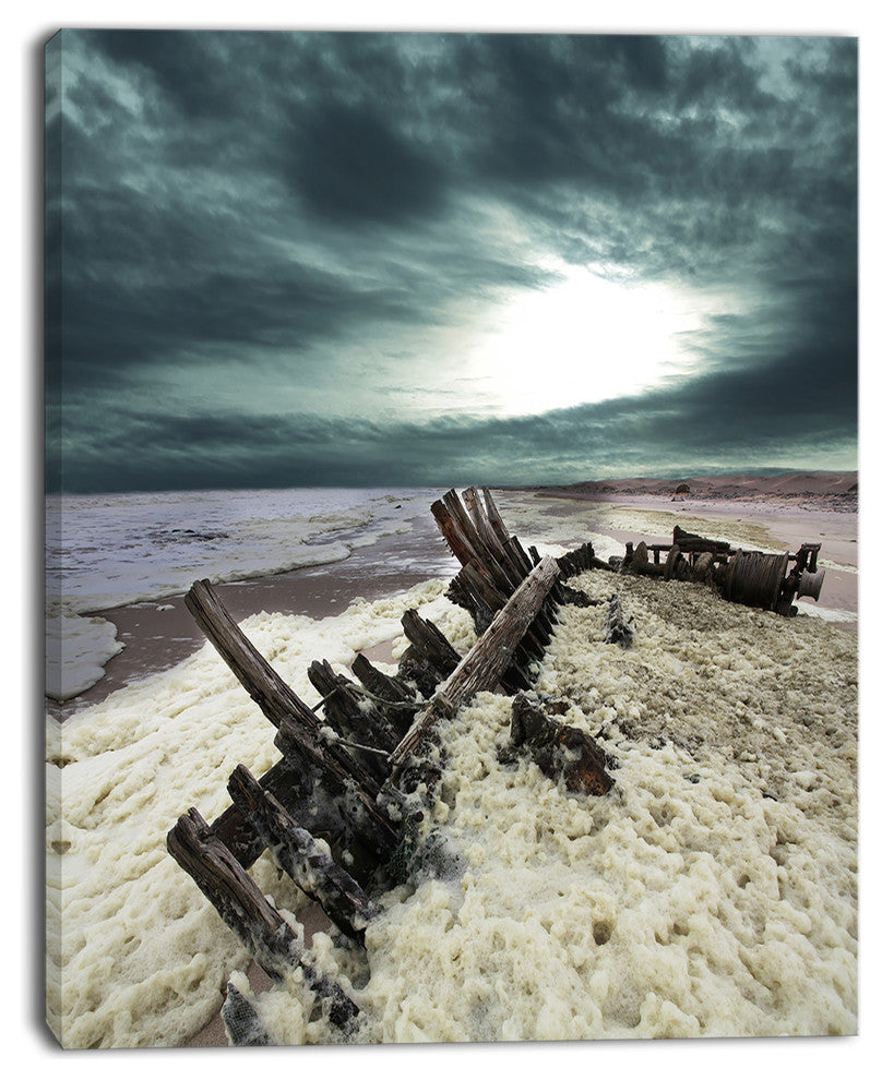 Skeleton Coast National Park, Landscape Canvas Art Print, 30"x40"
