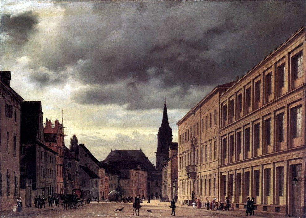 Eduard Gaertner Klosterstrasse, 18"x27" Wall Decal