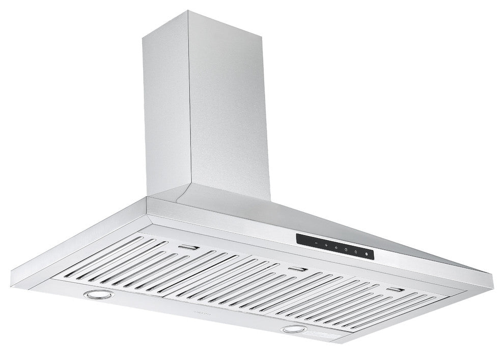 Wall Mount Pyramid Range Hood with Night Light, 36"
