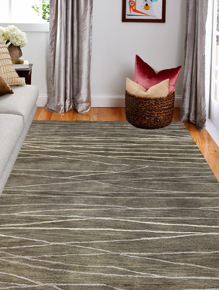 Bashian Sydney Area Rug, Taupe, 2''6"x8''