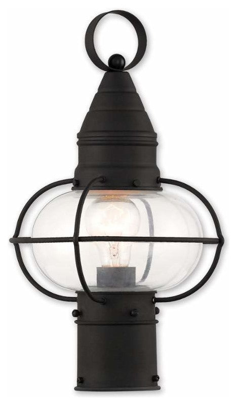 Newburyport 1-Light Post Lantern, Black