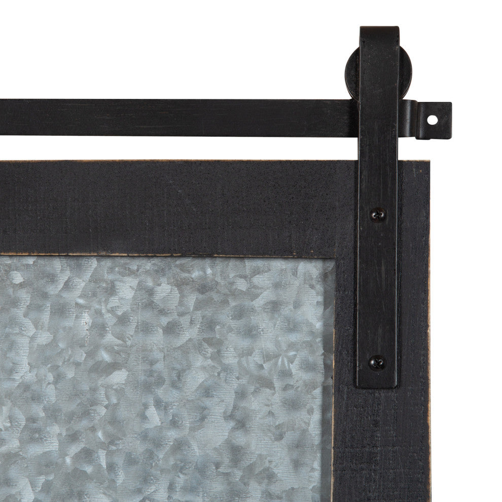Cates Magnetic Board with Hooks, Black, 18x28