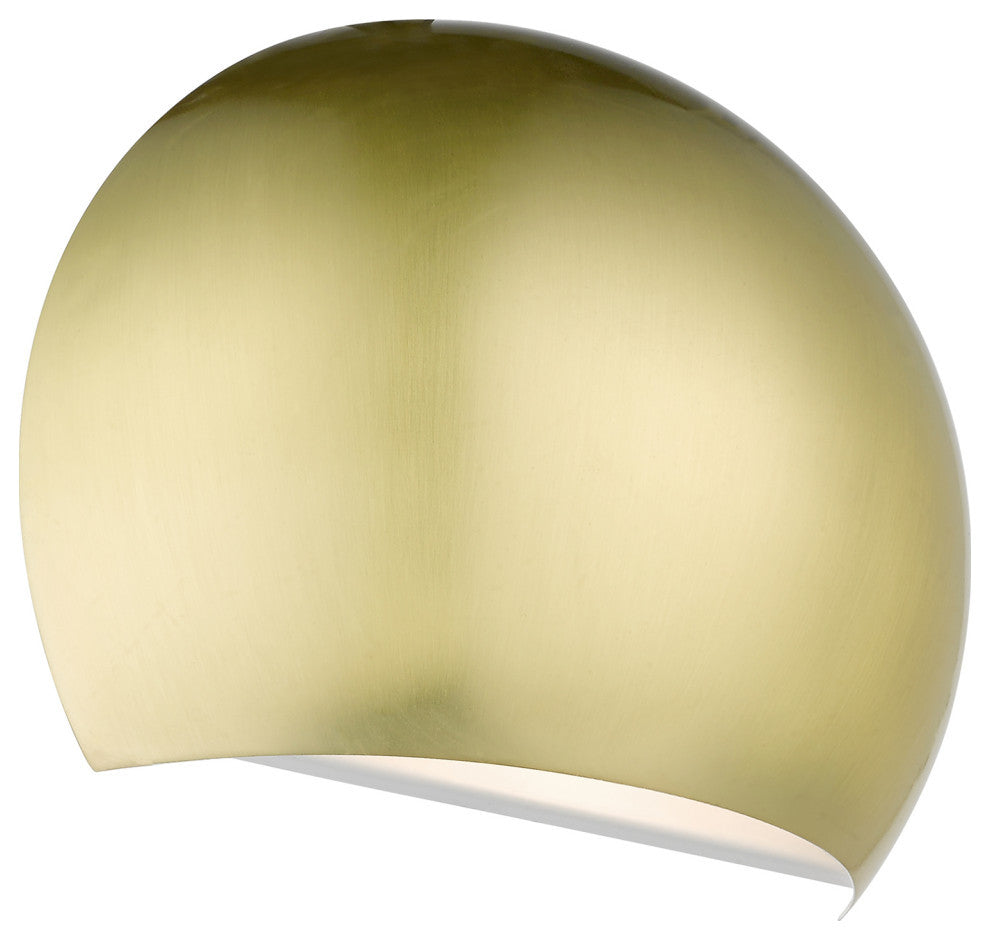 Livex Lighting 1 Light Satin Brass Wall Sconce