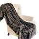 Plutus Gunmetal Gray Tones Tissavel Faux Fur Luxury Throw, Throw 48w X 60l