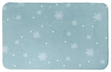Blue Snowflake Pattern 21x34 Bath Mat