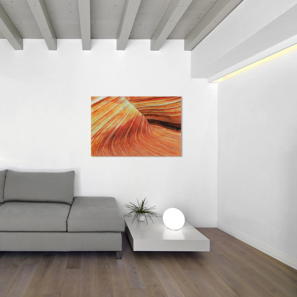 Painted Rock Frameless Free Floating Tempered Glass Graphic Wall Art 32x48
