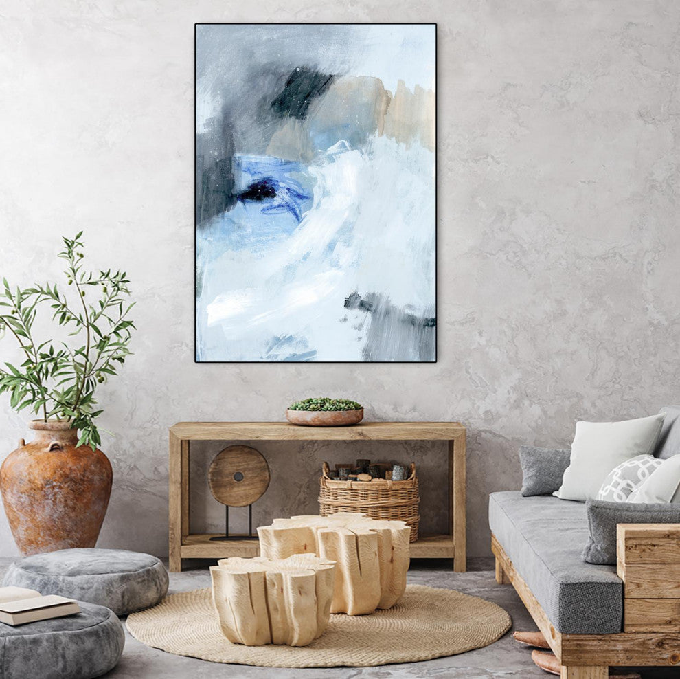 "Welle I" Framed Canvas by Giant Art 24"x32"