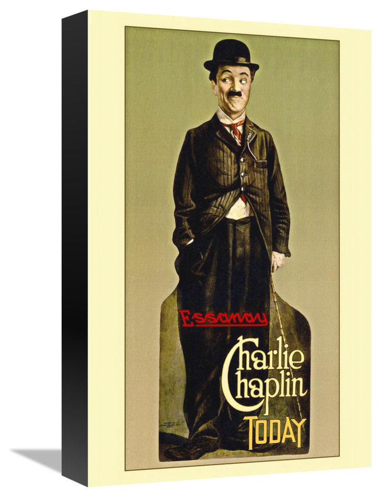 "Charlie Chaplin - Stock" Canvas by Hollywood Photo Archive, 10x16"