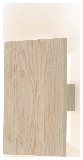 Tersus LED Sconce White Washed Oak Rose Gold 3500 K