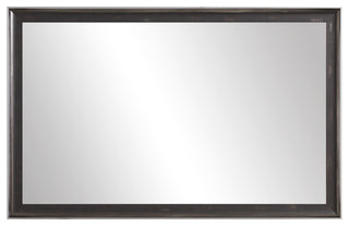 Warren Framed Wall Mirror, Charcoal, 36"x24"