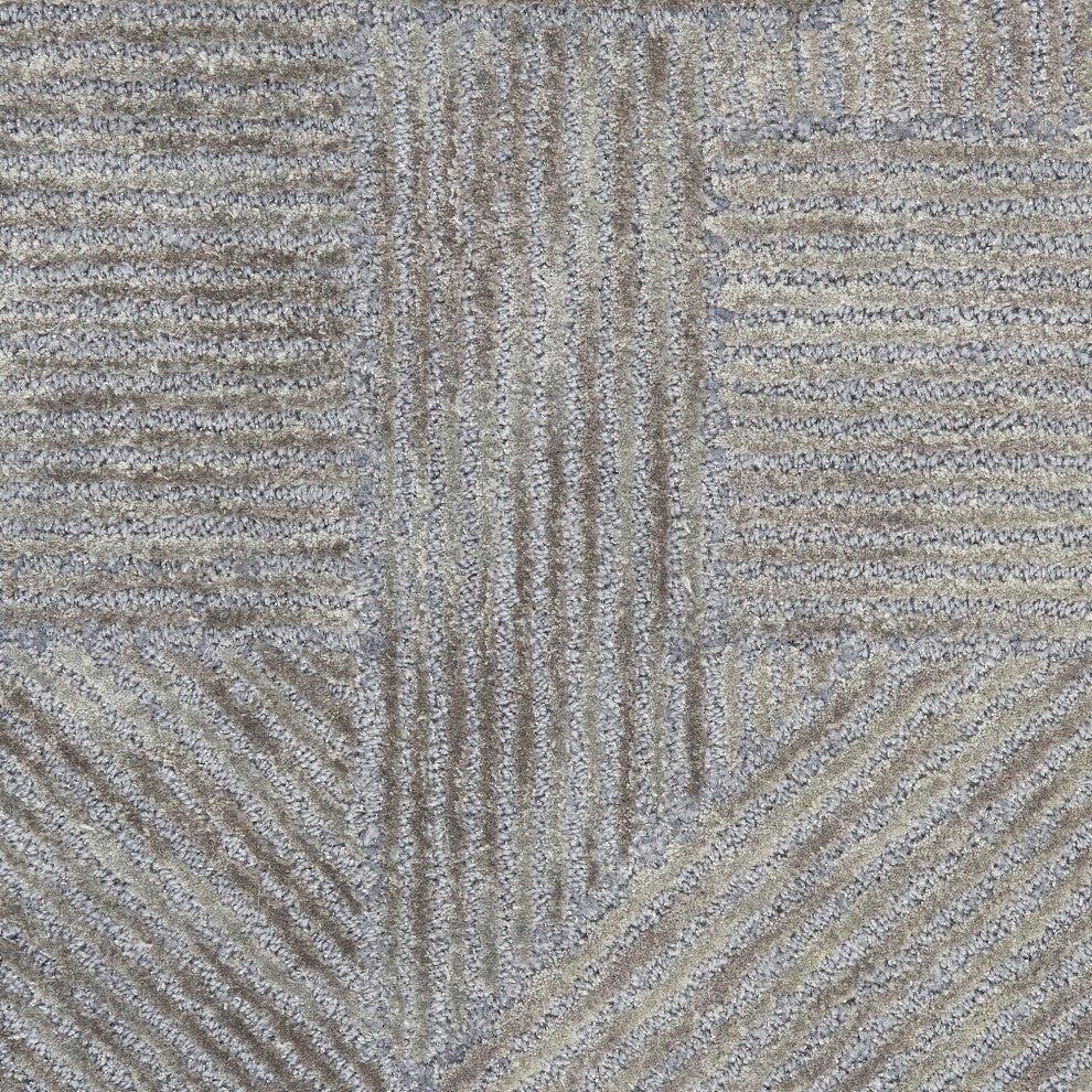 Michael Amini Ma30 Star 2'3" x 8' Slate Modern Indoor Rug