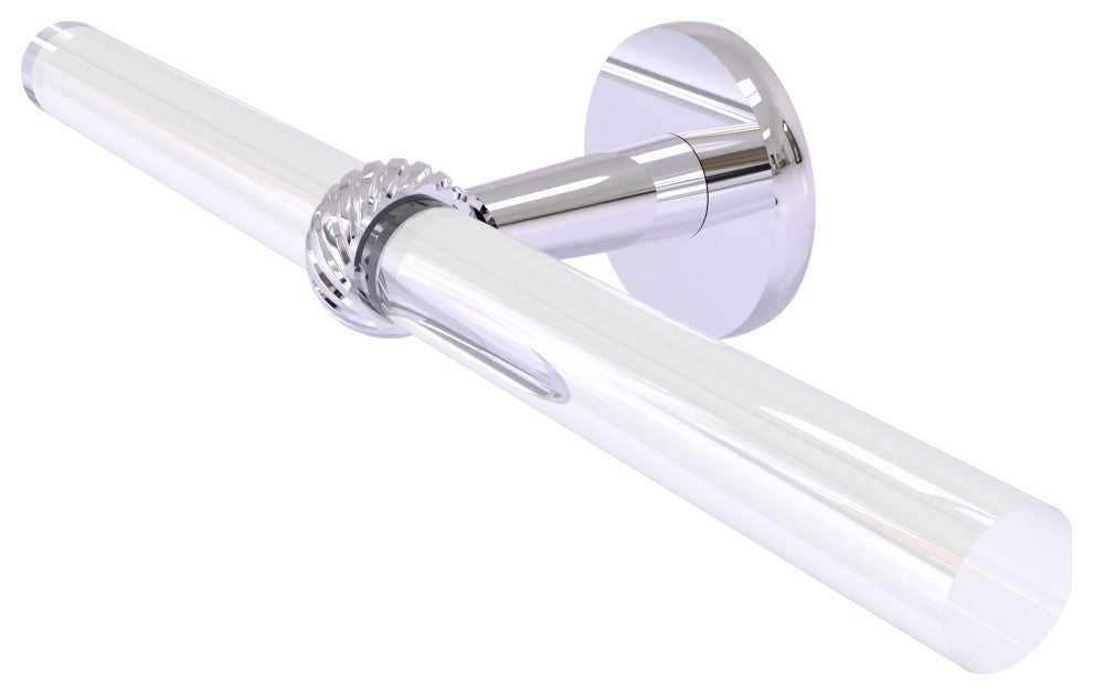 Clearview 2 Arm Guest Towel Holder with Twisted Accents, Polished Chrome