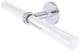 Clearview 2 Arm Guest Towel Holder with Twisted Accents, Polished Chrome