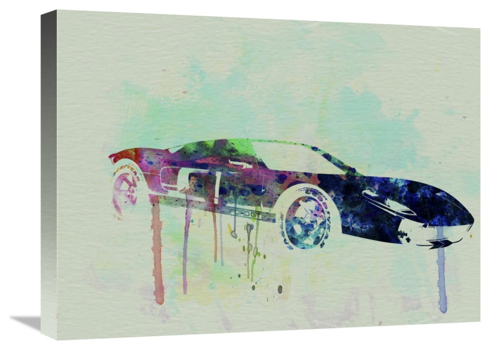 "Ford GT Watercolor 2" Fine Art Print