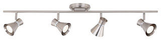 Alto LED Adjustable Ceiling Spot Track Light, Brushed Nickel and Chrome, 4-Light