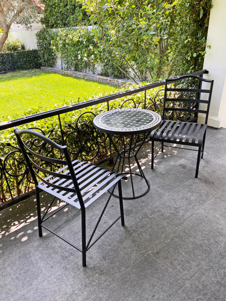Classic Black Iron Bistro Chair
