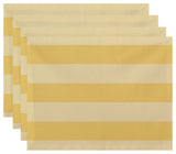Windward Stripes Print Placement, Lemon, Set of 4