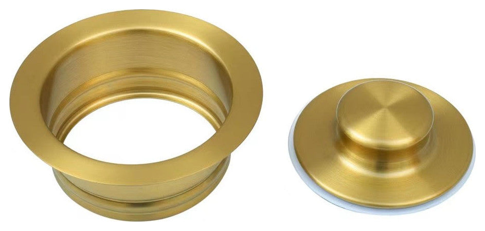 Starstar Kitchen Sink Stopper, Garbage Disposal Flange, Gold, With Cover