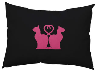 Halloween Cats Accent Pillow, Tickled Pink, 14"x20"