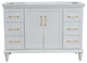 48" Single Vanity, White Finish- Cabinet Only