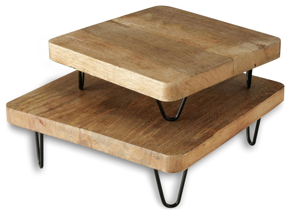 2 Piece Raised Tray Set