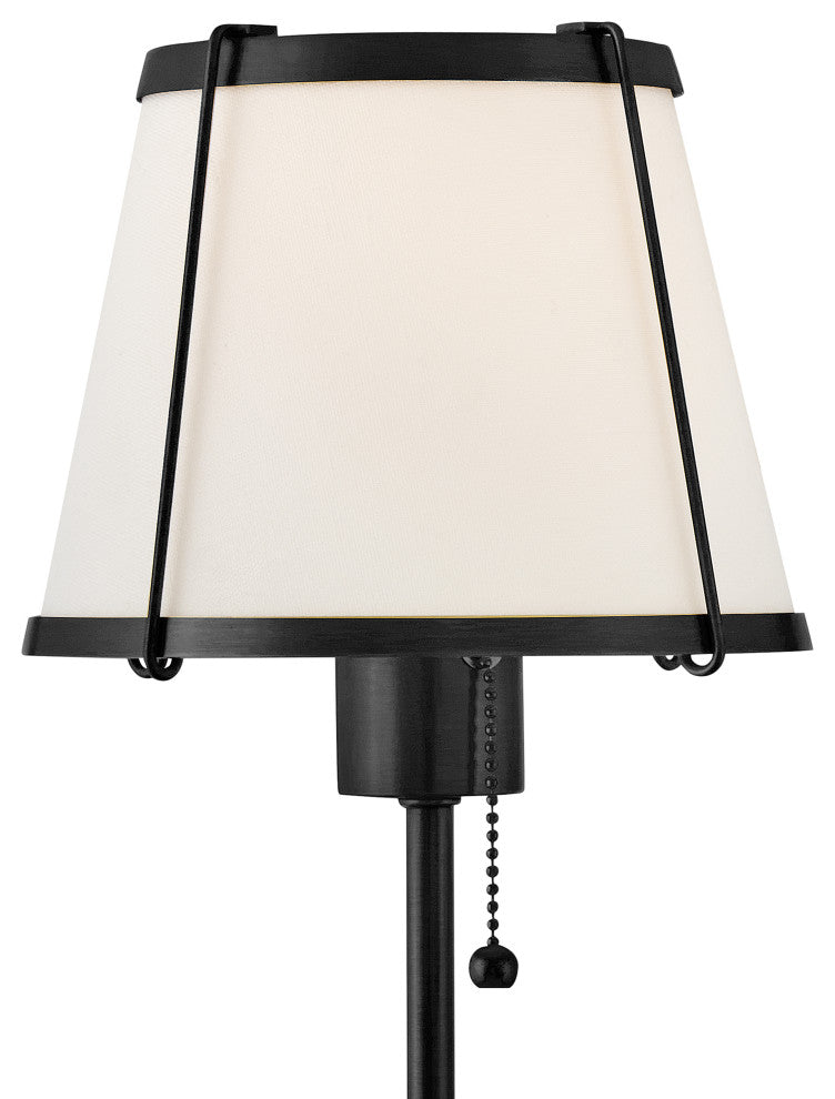 Hinkley Clarke Medium Single Light Sconce, Black
