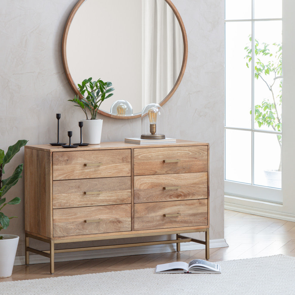 Leah Chest of Drawers, Natural