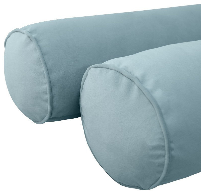 STYLE V6 TwinXL Velvet Pipe Trim Indoor Daybed Bolster Pillow |COVER ONLY| AD355