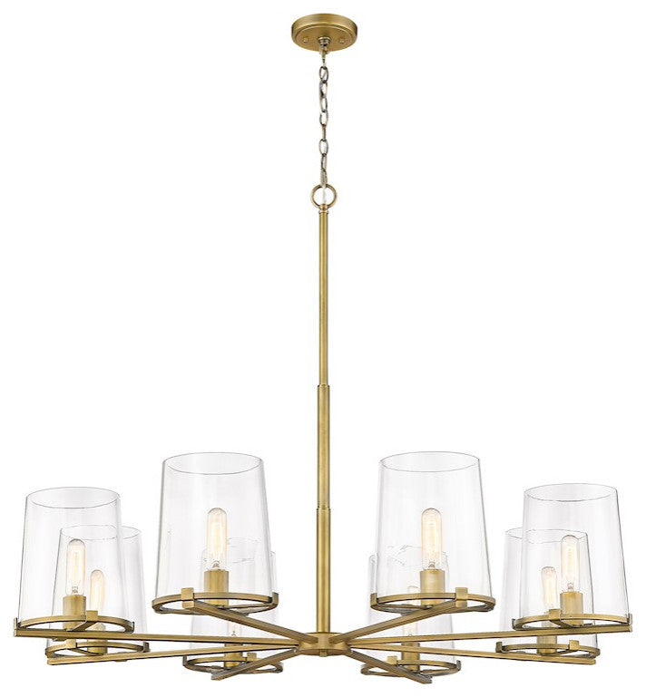 Zlite 3032-8RB 8-Light Chandelier, Clear