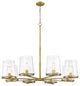 Zlite 3032-8RB 8-Light Chandelier, Clear