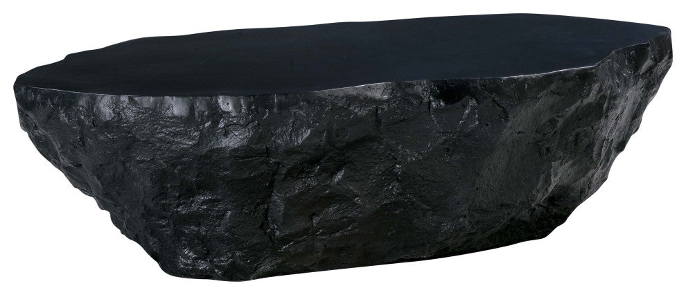 Crag Black Concrete Coffee Table
